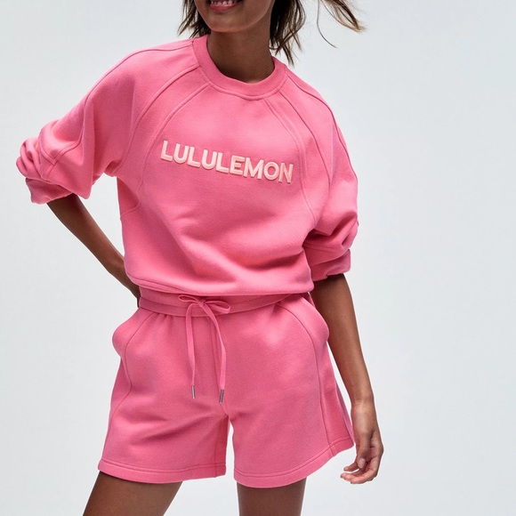 lululemon athletica Sweaters - Lululemon Scuba Oversized Pullover Sakura Pink